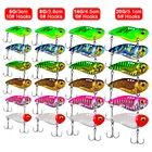 Рыболовные приманки Mini VIB, 1 шт., тонущие тройные Крючки, 5G дюйма, 3 см, металл, 3D рыболовные приманки, медные, со свинцовым покрытием DW465, рыболовные снасти