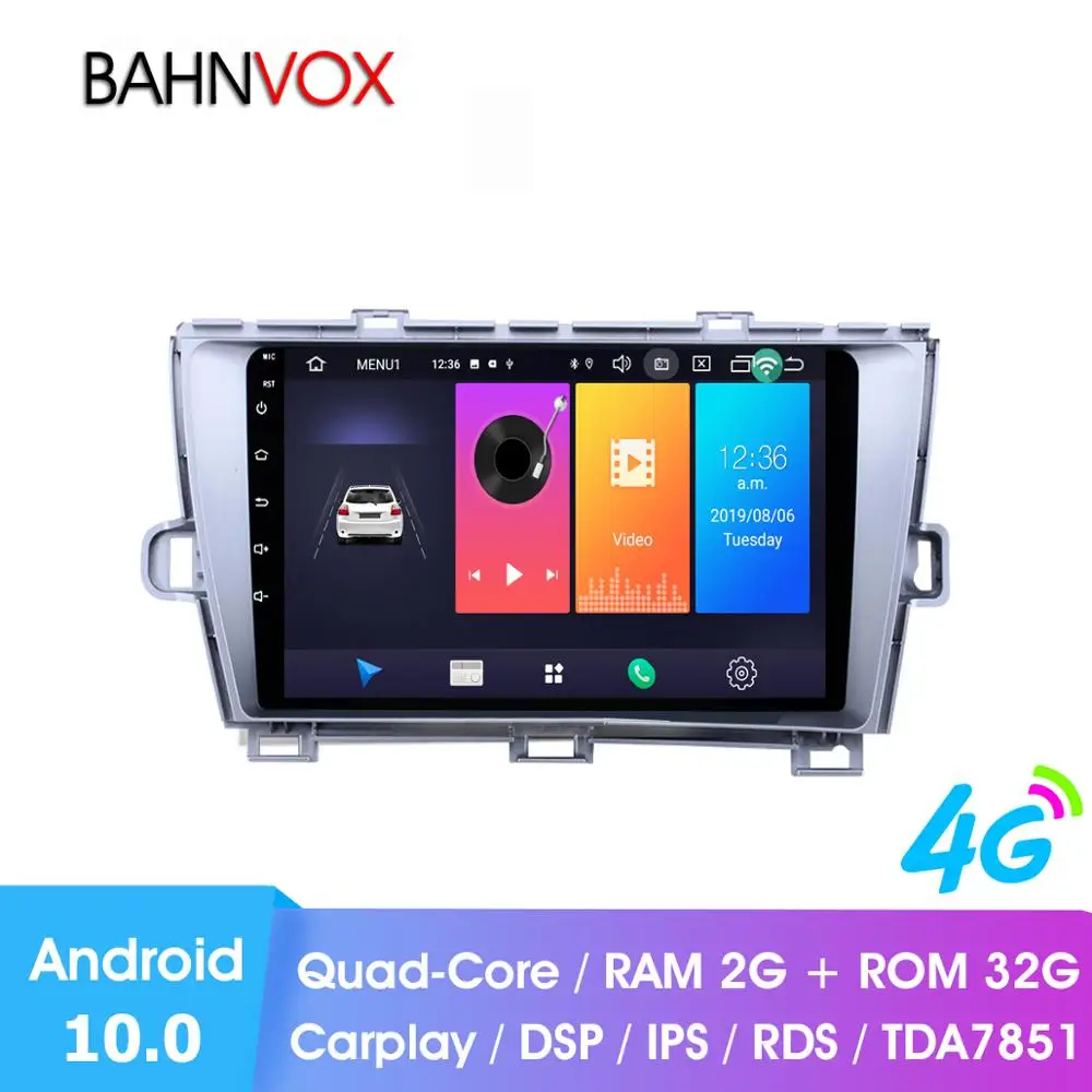 9 &quotandroid 10 0 RAM2G Автомобильный gps dvd плеер для Toyota Prius LHD 2009 2013 автомобильный Радио