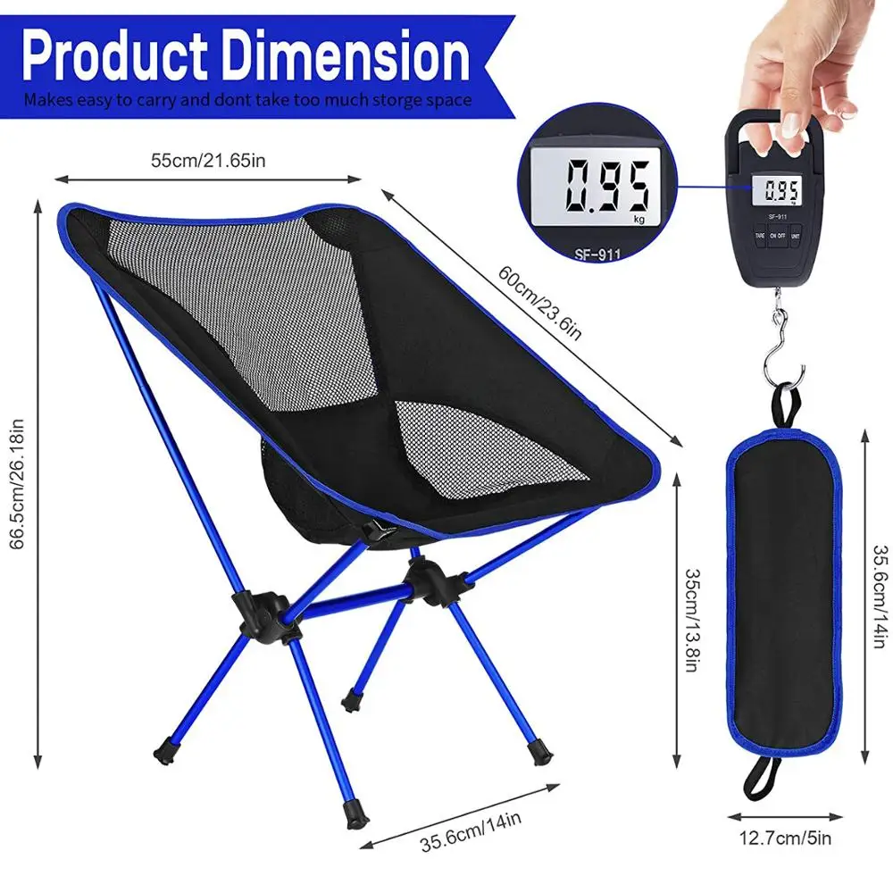 Satılık Açık Balıkçılık Katlanır Kamp Sandalyesi Ile 600D Oxford Kumaş Ve 7075 Alüminyum Alaşımlı Bahçe, Kamp, Plaj, Seyahat