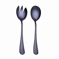 spklifey 2 pc spoons for salad stainless steel cake fruit spoons for dessert small scoop gold dessert tools for snack dinnerware