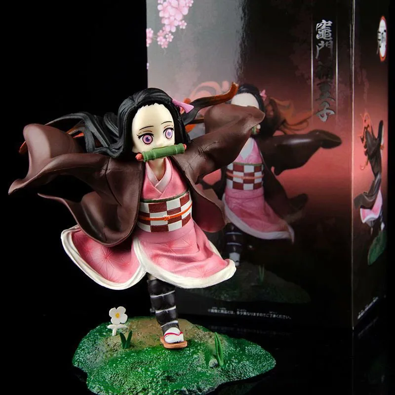 16-19 см демон убийца Kimetsu без Yaiba камадо Nezuko фигурку Kisatsutai бег ПВХ фигурка модель