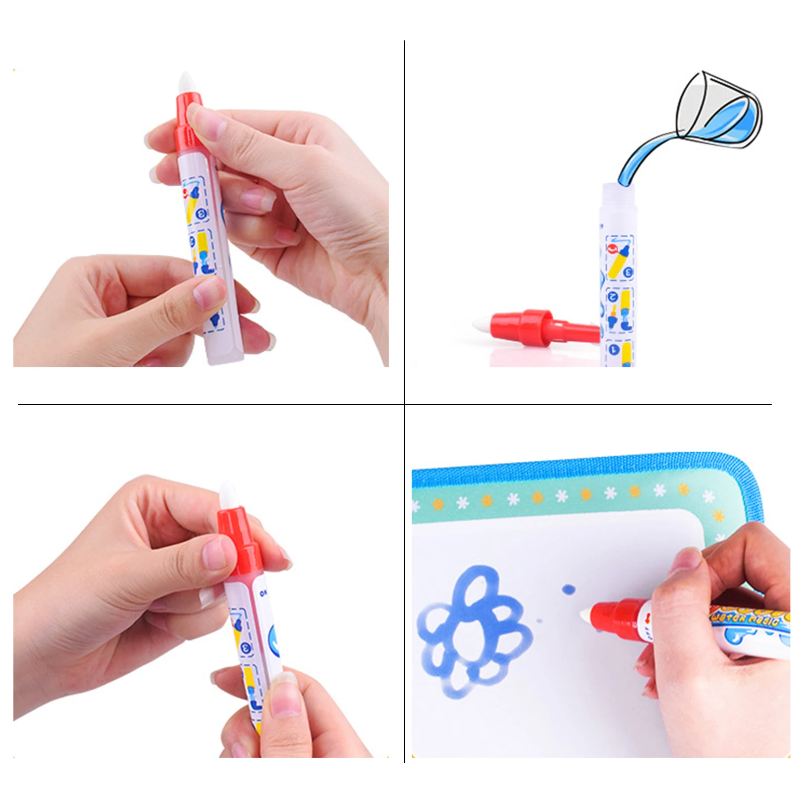 

Water Doodle Painting Book Kids Water Writing Drawing Book Toy refined