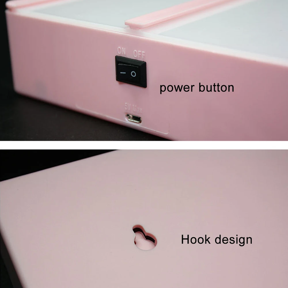 DIY светодиодный комбинированный лайтбокс USB+ с питанием от батареи A4 A6 Размер настольная лампа письмо символ карты украшение лампа доска для сообщений коробка