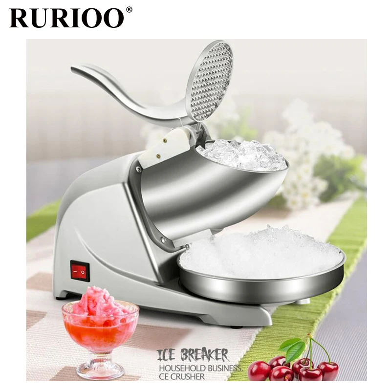

380W Electric Ice Crusher Smoothie Rustproof Shaver Machine Hygienic Fast Ice Crusher For Home Restaurant Bar