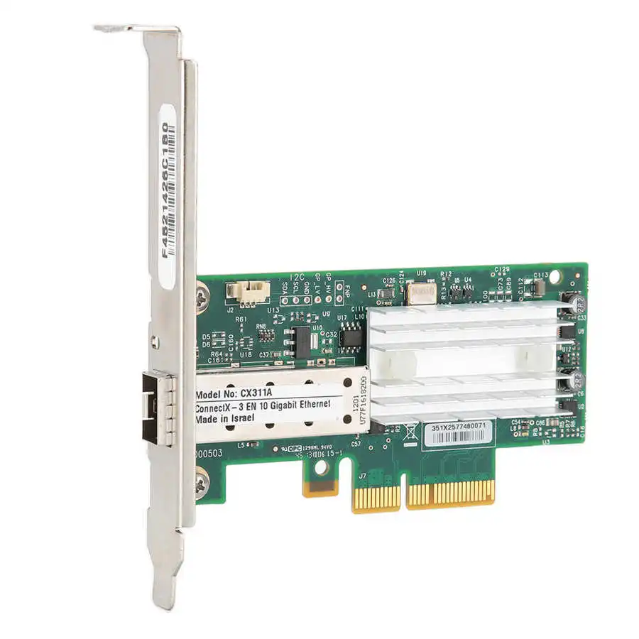 

Сетевая карта MCX311A высокого качества 10G Однопортовый 10-гигабитный Mellanox ConnectX-3 SFP + оптоволоконная сеть