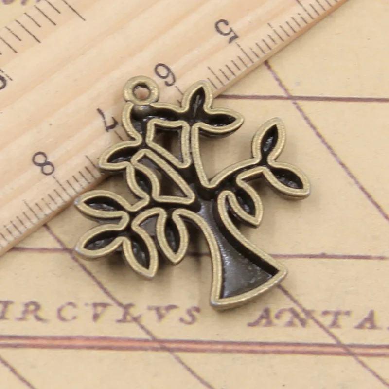 

10pcs Charms Life Tree 33x31mm Tibetan Bronze Silver Color Pendants Antique Jewelry Making DIY Handmade Craft