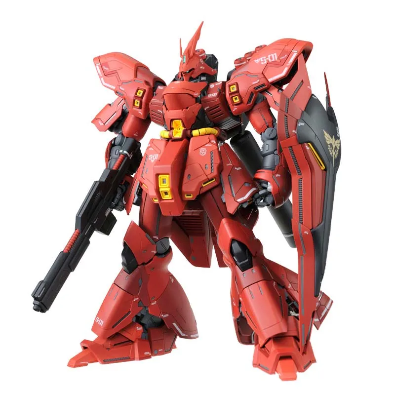Аниме мобильный костюм Bandai MSN-04 матовый черный Sazabi Gundam MG 1/100 Модель робот головоломка детские игрушки собранные фигурки gunpla - Цвет: H