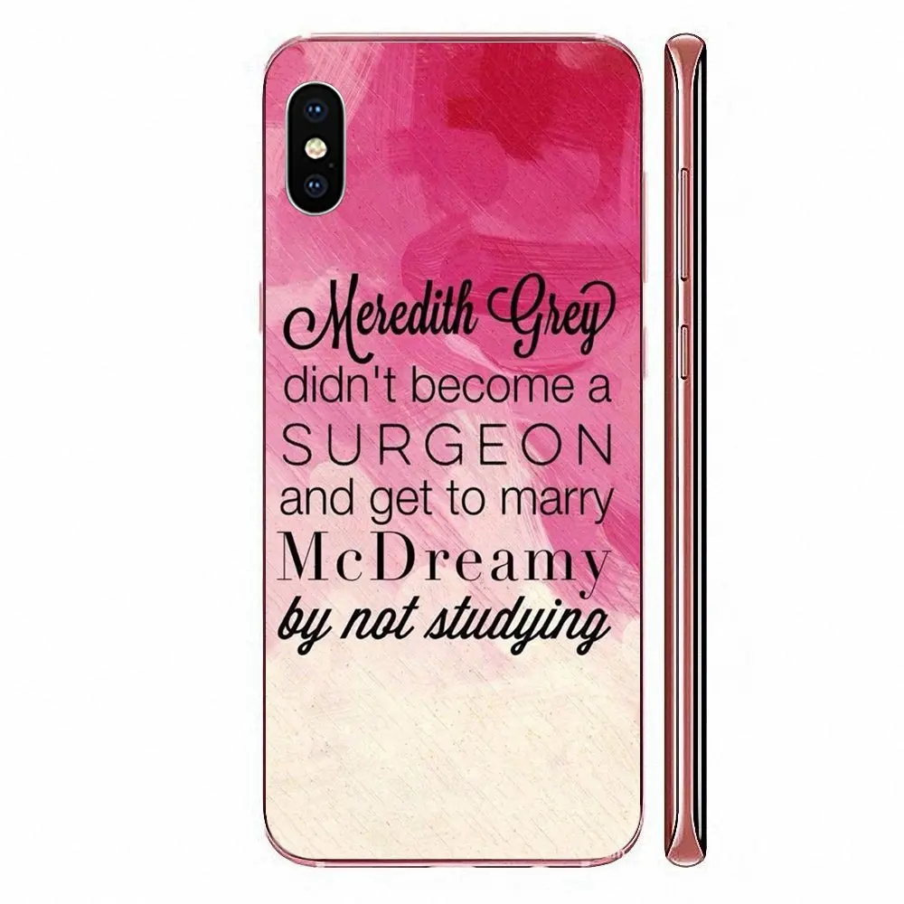 Милые котировки по вертикали в анатомии Greys для Samsung Galaxy A10 A20 A20E A3 A40 A5 A50 A7 J1 J3 J4 J5 J6 J7