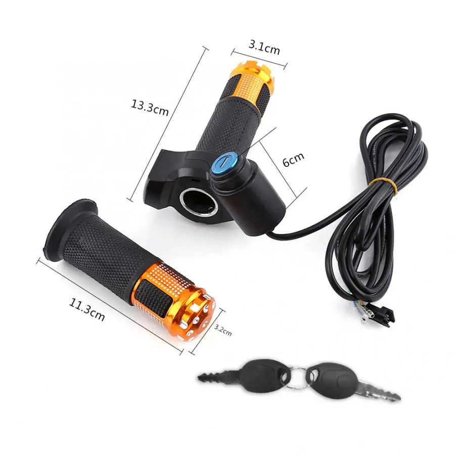 12 V-99 V электрический велосипед дроссель скутера ручка руль светодиодный цифровой
