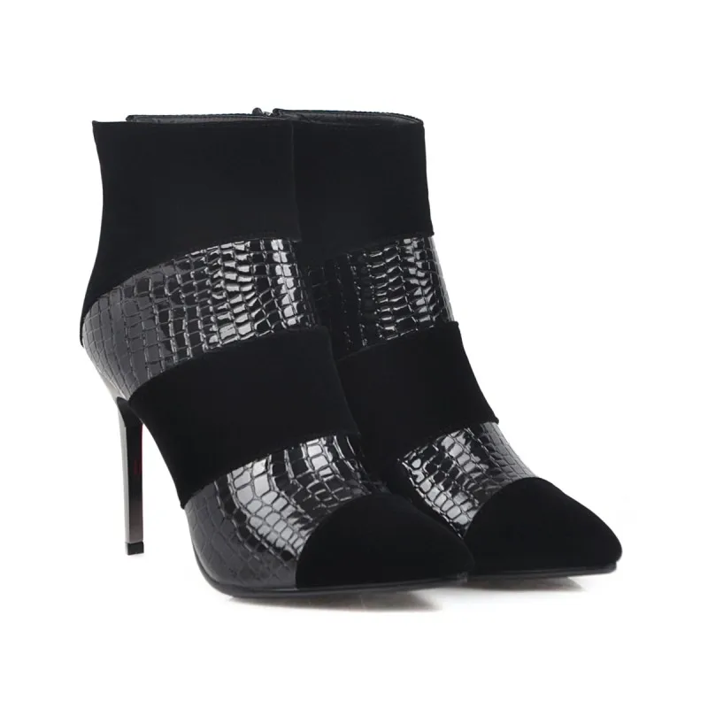 Женские ботинки зимние на молнии сзади размеры 9 10 11 12 ботильоны для женщин | Обувь