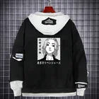 Джинсовые куртки, толстовки с капюшоном Токио, куртки, жакеты, одежда для косплея райюгудзи Кен, имитация двух мужчин, аниме одежда 4XL