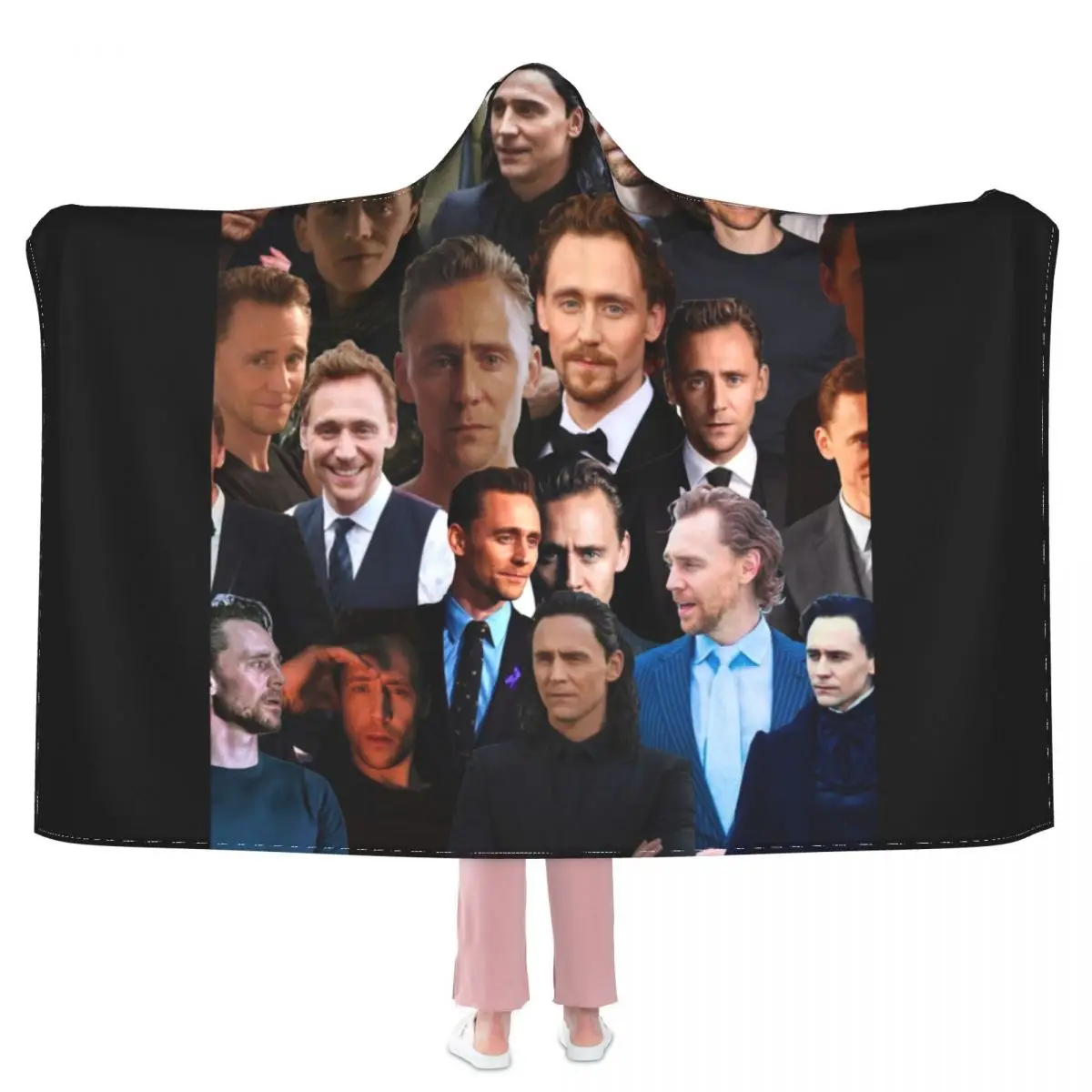 Tom Hiddleston Photo Blanket UK Actor Warm Hoodie Fleece Blanket Car Soft Cheap Bedspread