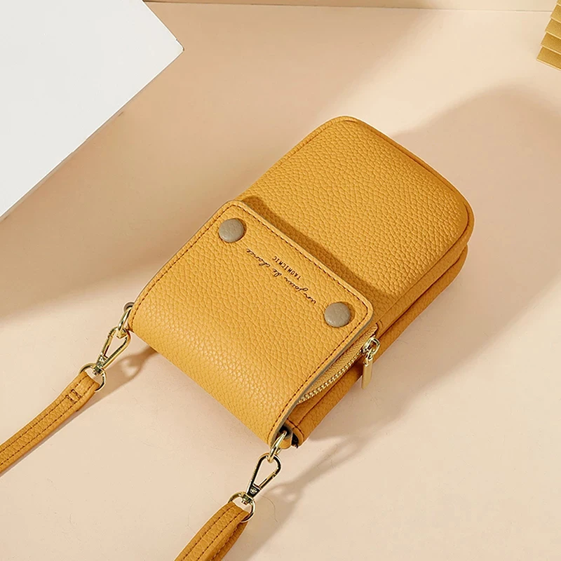 

2022 Fashion Small Crossbody Bags Women Mini PU Leather Shoulder Messenger Bag For Girls Ladies Phone Purse Zipper Flap