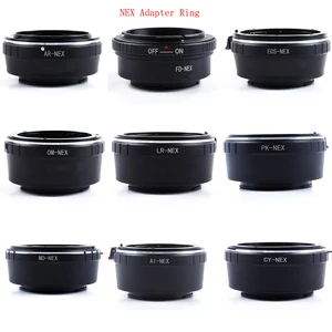 Кольцо-адаптер для объектива камеры canon EOS NIKON AI PK MD FD LR CY OM AR, адаптер для объектива Sony NEX E, крепление для камеры pentax olympus