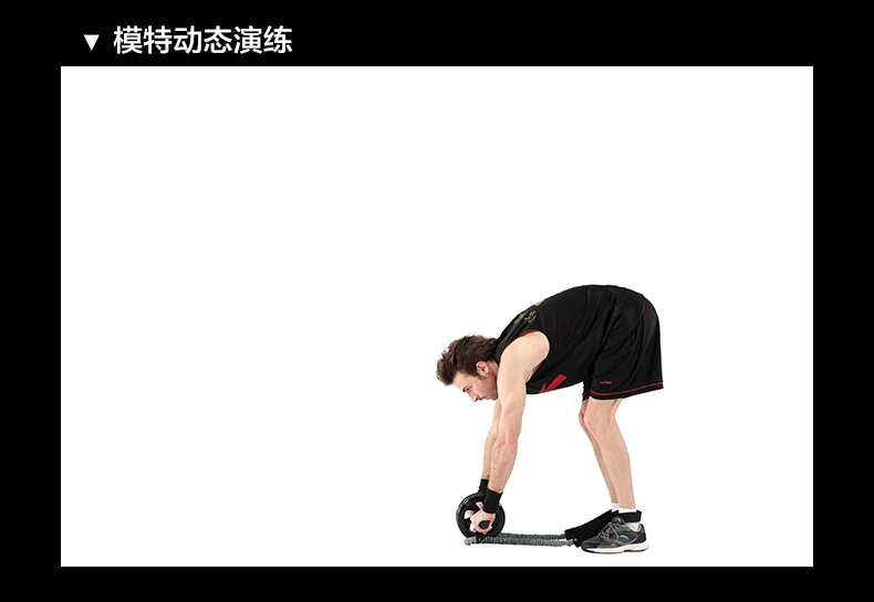 

2 PCS Ab Roller Wheel Pull Rope Waist Abdominal Slimming Fitness Outdoor Resistance Bands Resistance Abdominal wheel Training