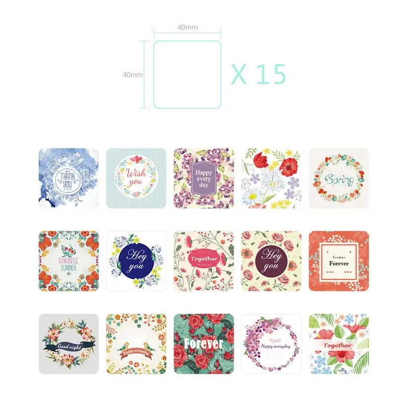 

38 pcs/pack DIY Flower Print Pad Paper Sticker Toy Lovely Gift Sticker Girl Diary Decoration Scrapbooking New arrival