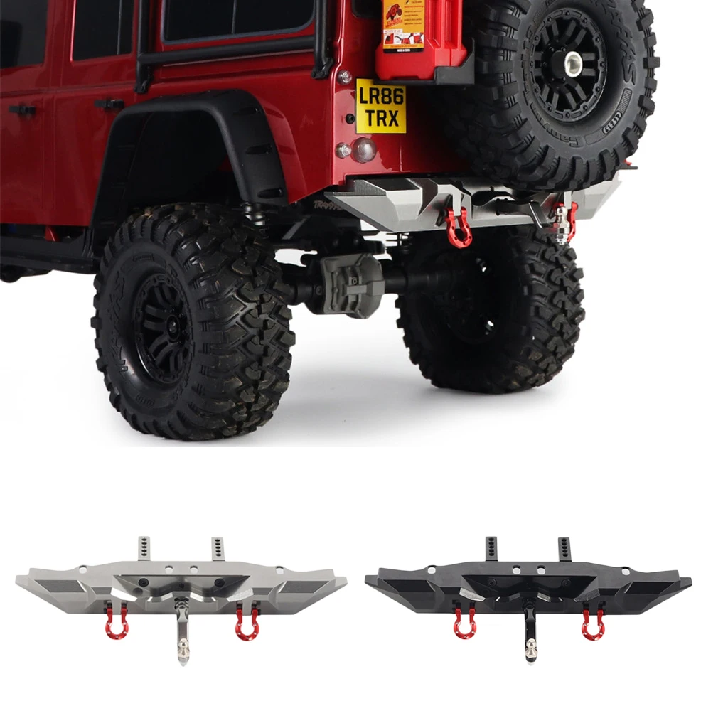 

1/10 RC Metal Rear Bumper W/Trailer Hook for -4 Upgrade Parts