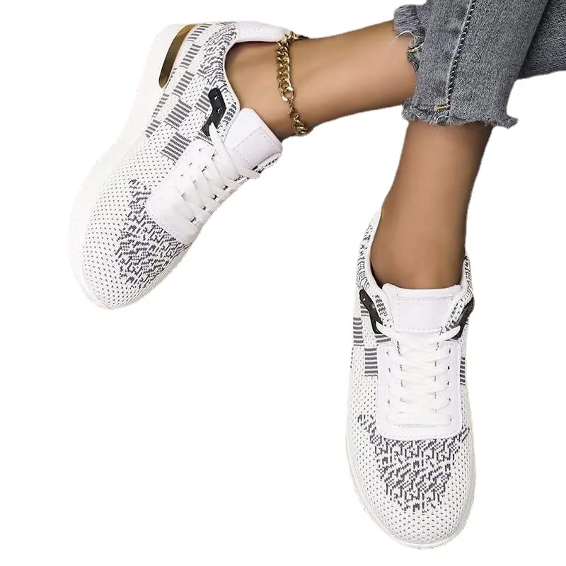 

Women Casual Shoes Breathable Walking Mesh Shoes White Red Gray Blue Sneakers Lady Tenis Female Shoes Plus Size 2021