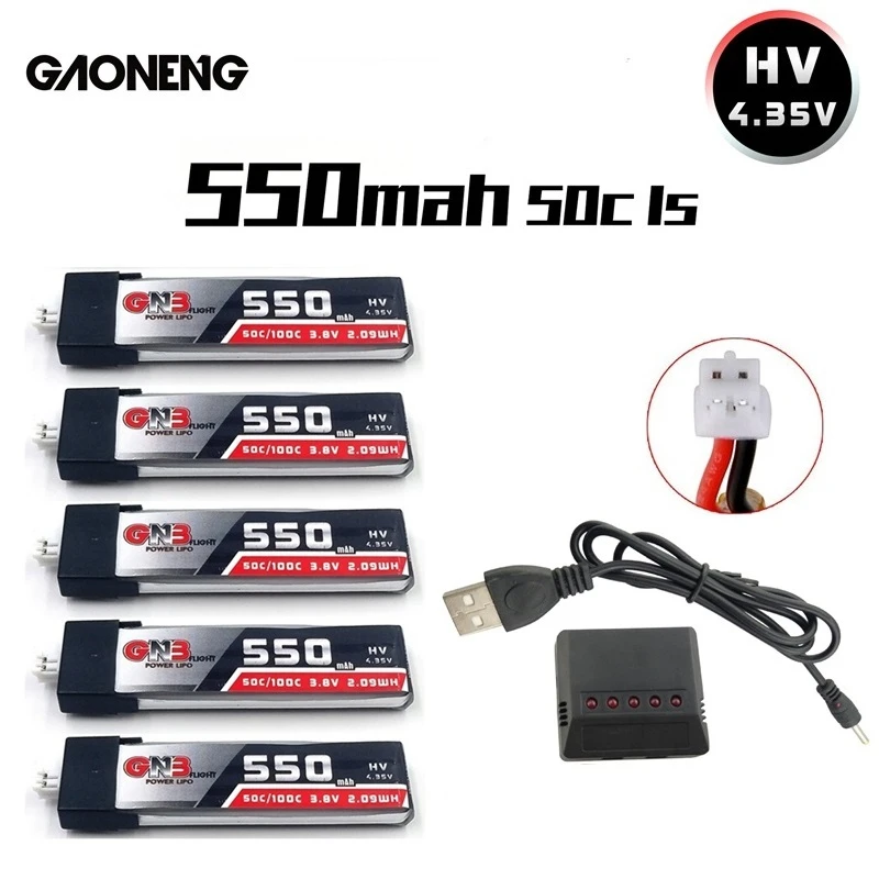 

Upgrade 4.35V 550mAh 30C 4.35V Lipo Battery For Snapper6/7/8/Mobula7/UR65/US65/UK65/Betafpv65/75 RC FPV Racing Drone Spare Parts