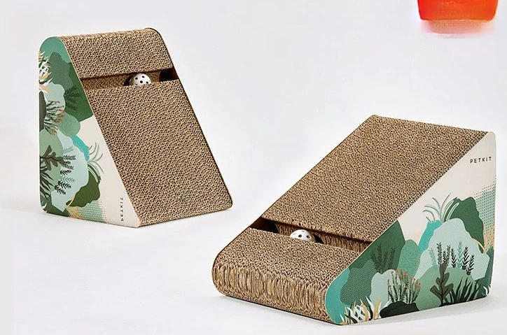 

Inclined Ladders Cat Scratch Board Nest Scratching Board Corrugated Paper No Dandruff Cat Scratching Board Rub Hair Cat Toy No