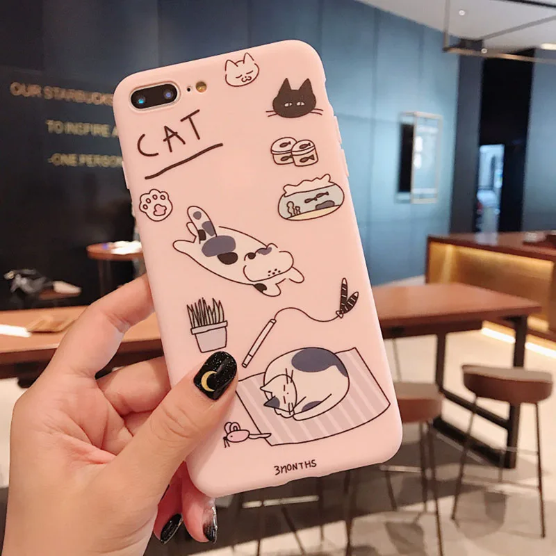 Забавный Кот розовый чехол для OPPO a3 a33 a37 a5 a57 a59 a7 a73 a77 a79 a7x/f9 Realme милый с Китти