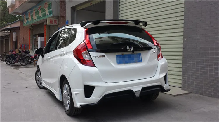 Для Honda fit/jazz спойлер высокого качества ABS Материал заднее крыло автомобиля
