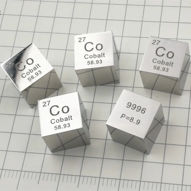 Free shipping 6-sided Mirror Polished Double-sided Engraved Metal 10mm Cobalt Co Cube Co≥99.96% | Обустройство дома