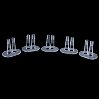 5pcslot transparent plastic doll stand display holder for barbie dolls stands doll accessories doll support leg holders