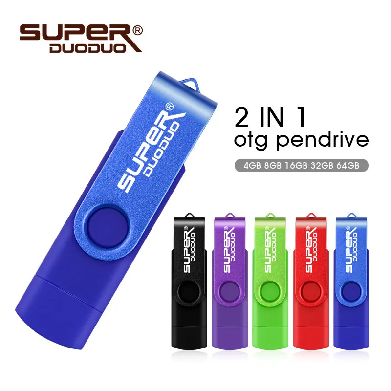 Флеш накопитель USB 2 0 OTG для смартфона 64 ГБ 8 16 32 128 ГБ|USB флэш-накопители| |