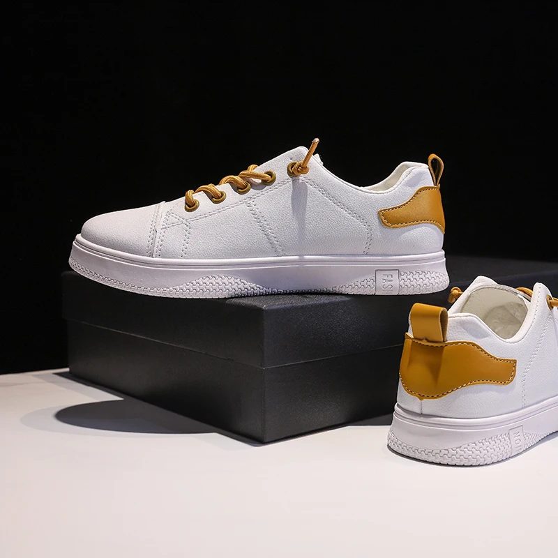 Женские кроссовки Повседневная Удобная дышащая обувь белого цвета на плоской