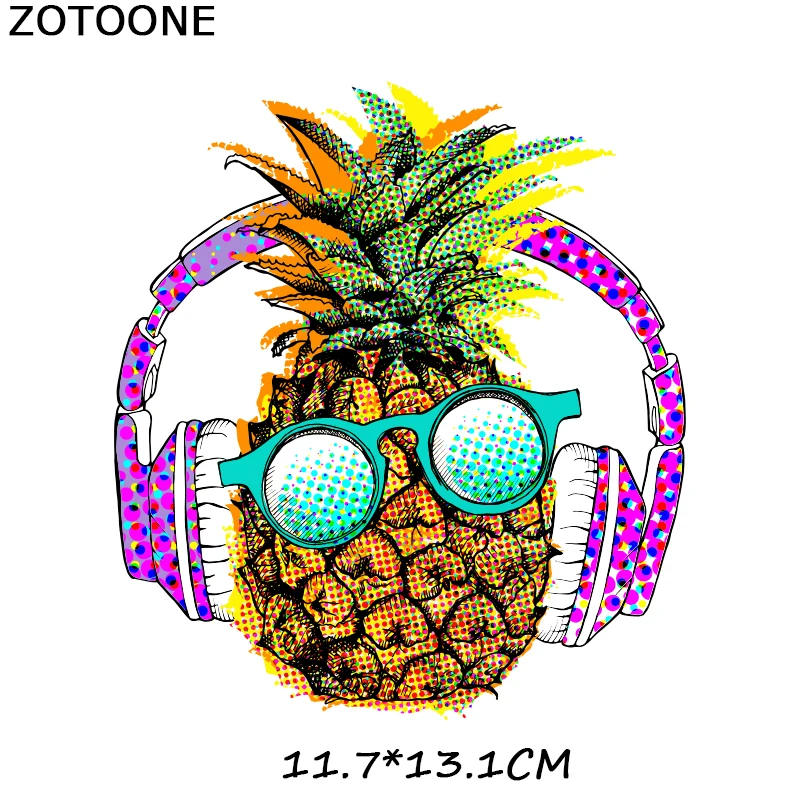 ZOTOONE Strawberry Patch for Summer Clothing Ironing Applique Pineapple Stickers Thermo Transfers Kids Patches T-shirt D | Дом и сад