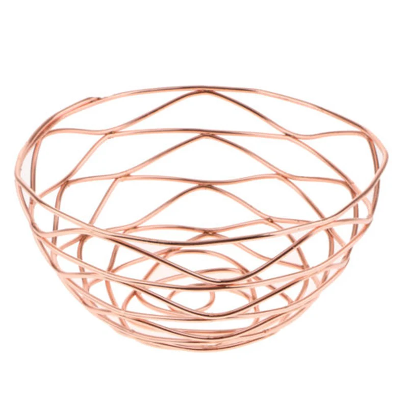 Сервировочный ёмкость для хранения Корзина Набор 14*14*6 5 см розовое золото овощи 1