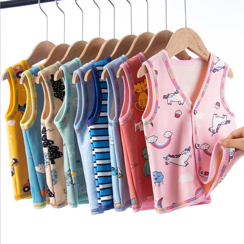 Жилет для маленьких детей Детский утепленный жилет с хлопковой подкладкой