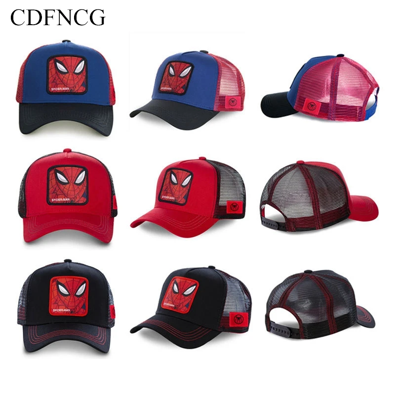 2019 летняя бейсбольная кепка с рисунком из мультфильма дышащая Кепка вышивкой