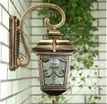 Outdoor wall lamp will never rust hut antique courtyard crossing road lamp bronze waterproof aluminum die-casting porch lamp