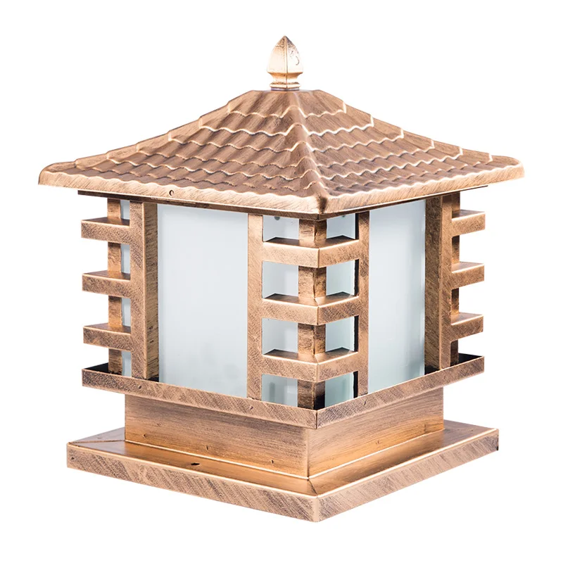 Европейский стиль наружные колонны фары двора двери ворота стены