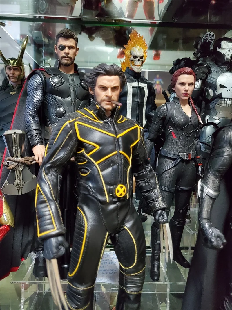 

In Stock For Sale 1/6th Uncle Wolf Hugh Jackman With Cigar Young Version Head Sculpture For Usual 12inch Doll Action Figure