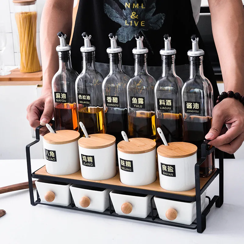 Японская коробка для приправ контейнеры кухонные принадлежности бытовая