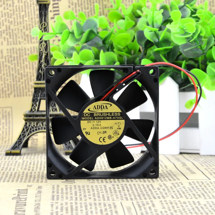 Adda 8025 12V 0.15A 8cm двойной шар источник питания для ПК чехол телефона | Компьютеры и