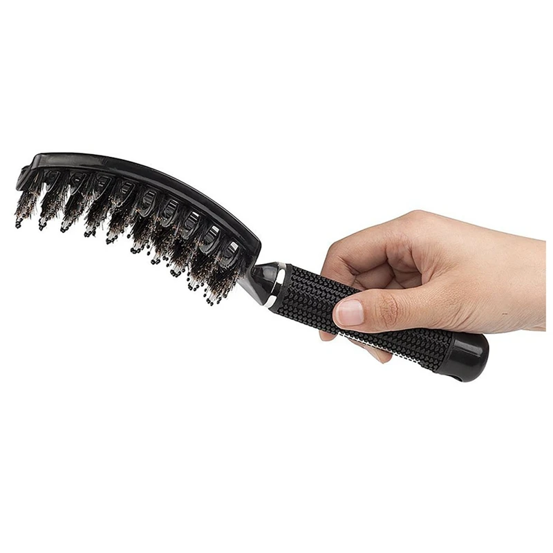 

comb Hair Brush Curved Hairbrush for Thick Hair Black