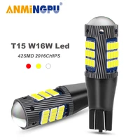 anmingpu 1x signal lamp led w16w canbus 42smd 2016 chips super bright led t15 bulbs 921 912 backup light car reverse light 12v