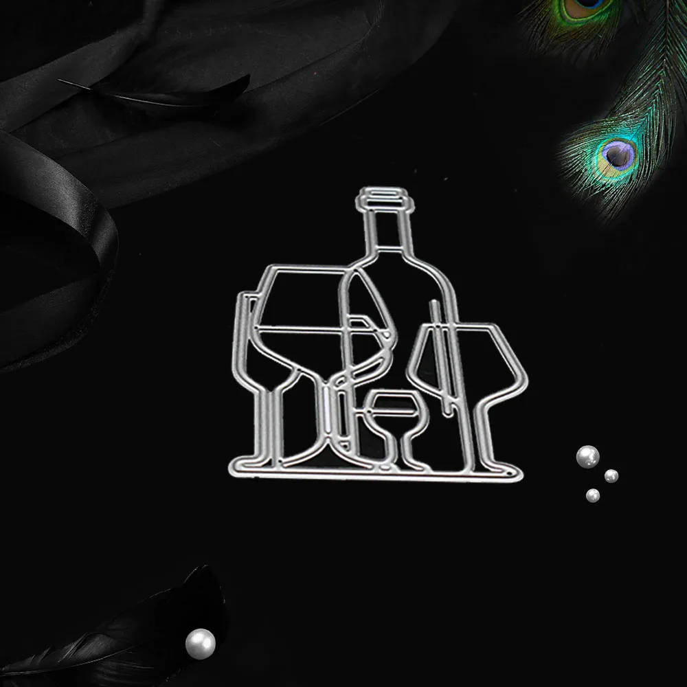 Металлические режущие штампы для винной бутылки крафтовые скрапбукинга альбома