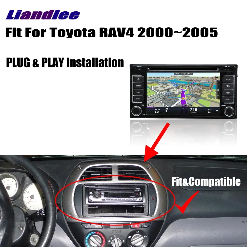 Автомобильный GPS навигатор HD экран для Toyota RAV4 RAV 4/Camry 2000 ~ 2003 2004 2005 Android