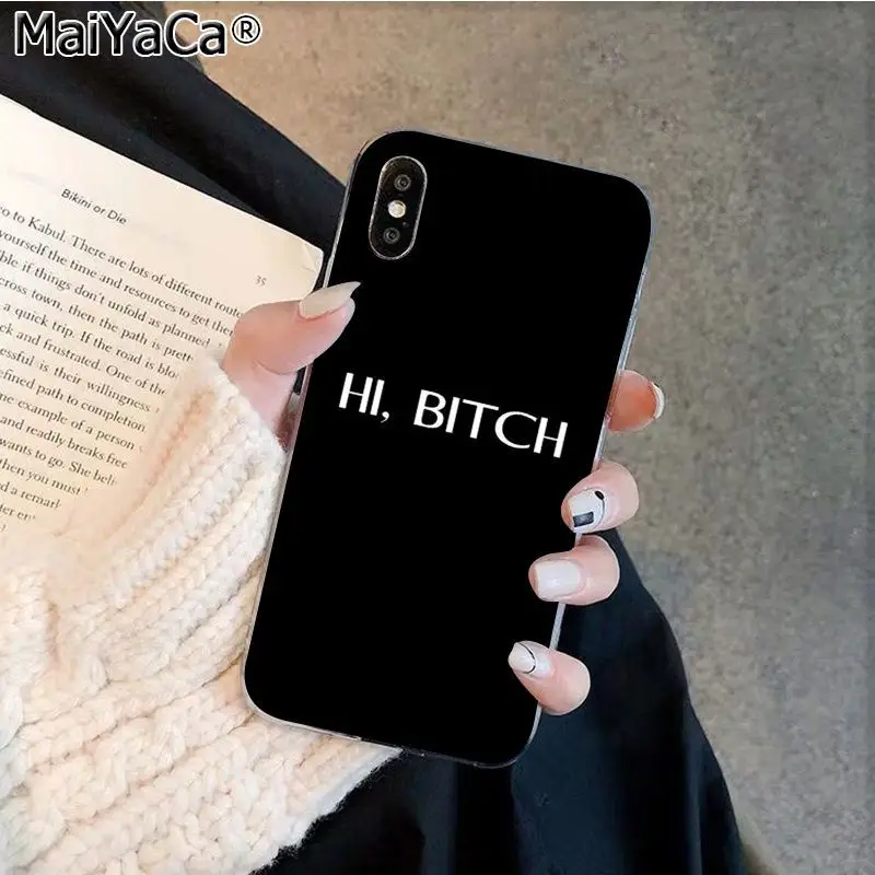 MaiYaCa я не всегда сука Bonjour суки Силиконовый ТПУ чехол для телефона Apple iphone 11 pro 8 7 66S Plus X XS MAX 5s SE XR