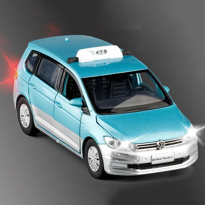 1:32 новинка такси MPV модель игрушечный автомобиль сплав оттягивается детская