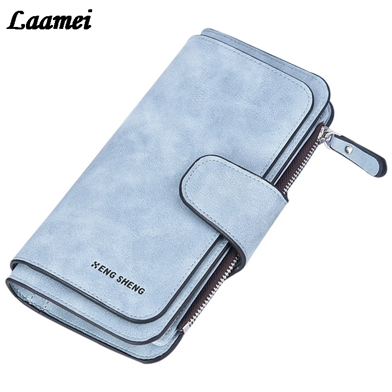 Кожаный женский кошелек с кисточками Женский Длинный на молнии Portefeuille клатч