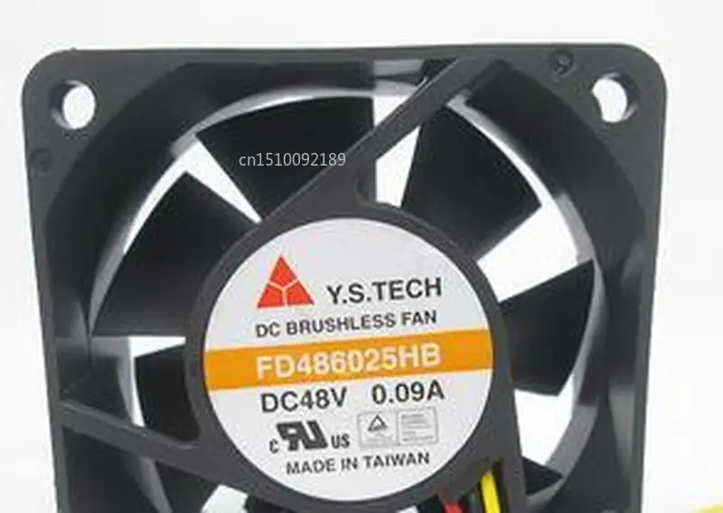

for Original FD486025HB 6cm6025 48V0.09A 60*60*25MM 3 wire cooling fan