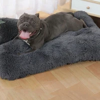 dog bed crate mat soft plush calming cat pet mattress washable non slip for medium large dog