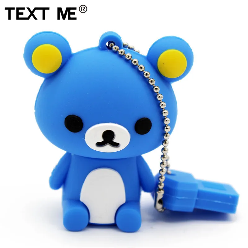 TEXT ME usb 2 0 USB stick8 цветной мини флеш накопитель с медведем 4 ГБ 8 16 32 карта памяти|USB