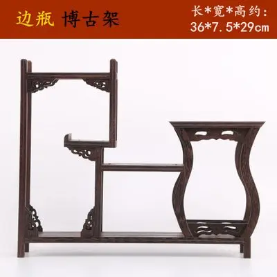 19% Lightweight Chinese Retro Storage Rack Chicken Wing Solid Wood Purple Teapot Tea Set Shelf Racks Display Stand Organizer | Дом и сад